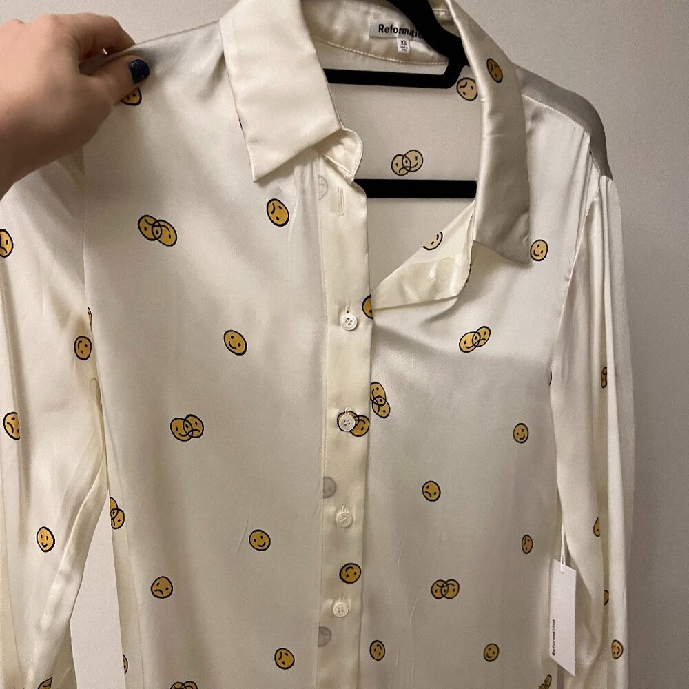 Reformation silk top, NEVER WORN!